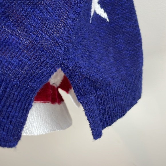 Talbots Medium Longsleeve knitted American Flag Top - Picture 5 of 6